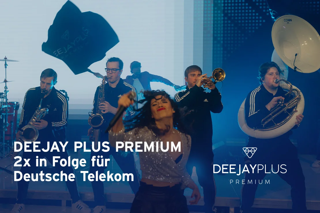 Deejay Plus Premium 2x in Folge für Telekom, hochwertiger Musikstreaming-Service.